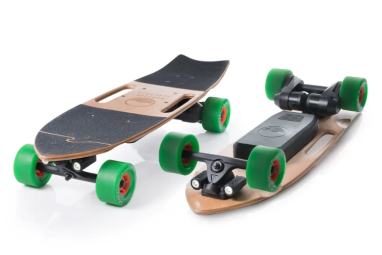 Riptide R1 is a new electric skateboard that packs massive power (1,800W) into a compact, 31" deck.